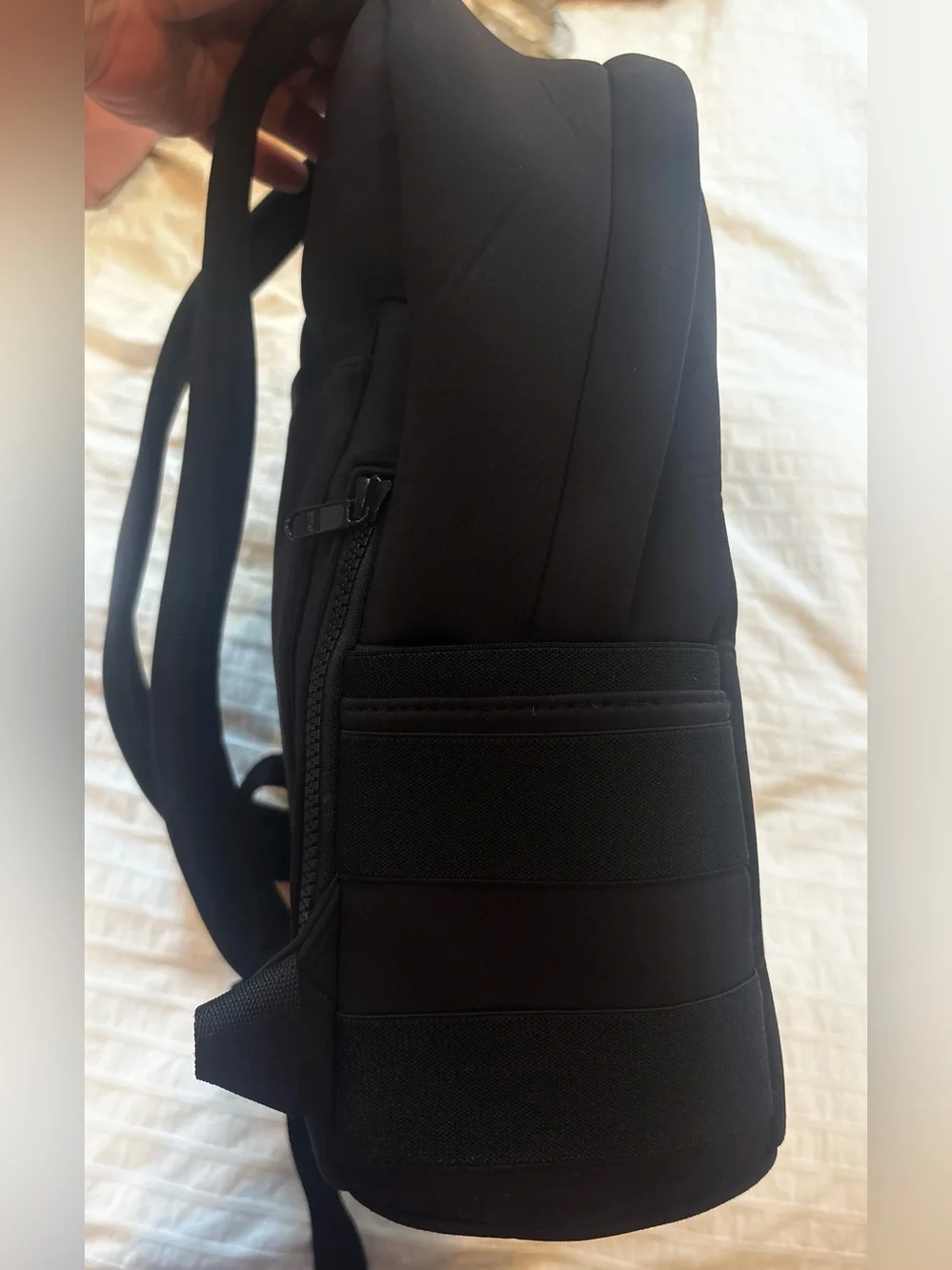 Dagne Dover Black Medium Dakota Backpack with Front Zip Pocketn